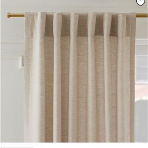 West Elm European Flax Linen Curtain